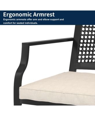 9-Piece Outdoor Dining Set Aluminum Extendable Table 53"- 106" with Swivel Dining Chair Outdoor Swivel Chairs