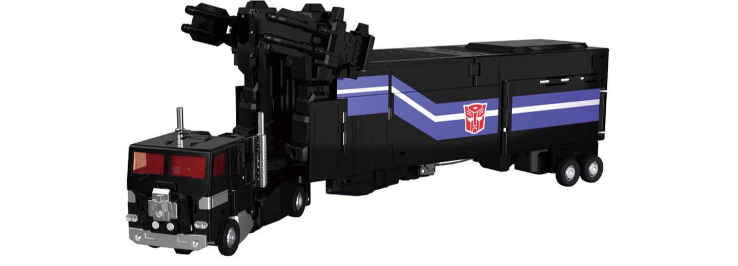 Детские фигурки Transformers MPG-16 Nucleon Quest Super Convoy T-Spark 11" Poseable Figure, Trailer, and Power Master, 3-Piece Set, Ages 11+ — фото 3