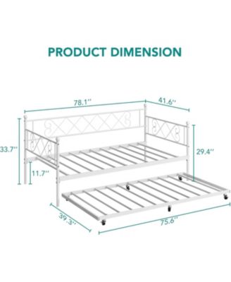 Twin size Daybed Space Saving, for Living Room, Guest Room