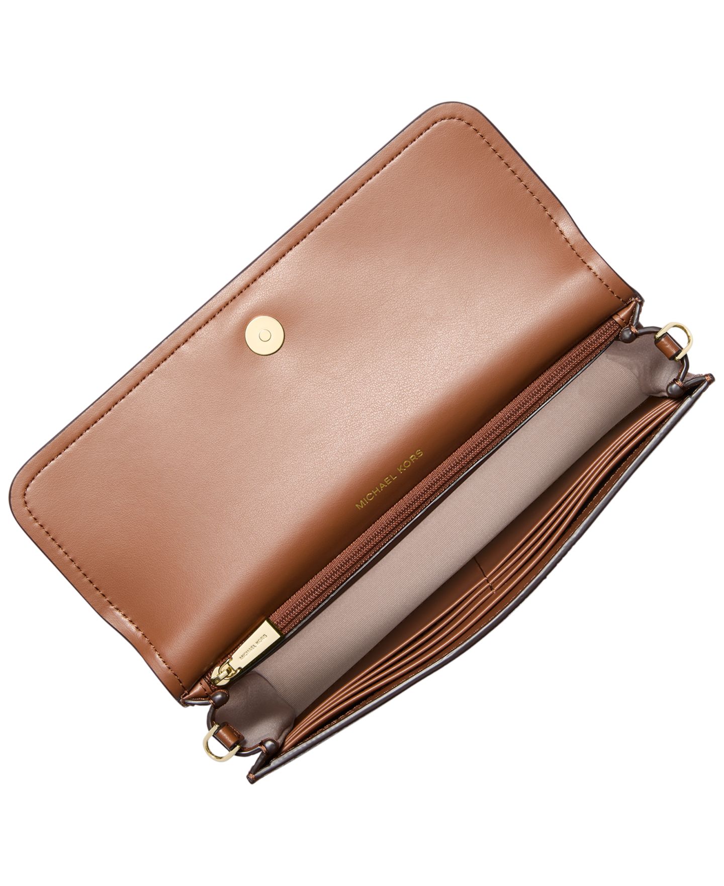 Женская сумка Michael Kors Jet Set East West Phone Extra Large Crossbody, цвет: Коричневый — фото 2