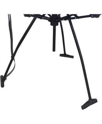 Hexagon High Tension Folding Fabric Table, Cup Holders, Blue