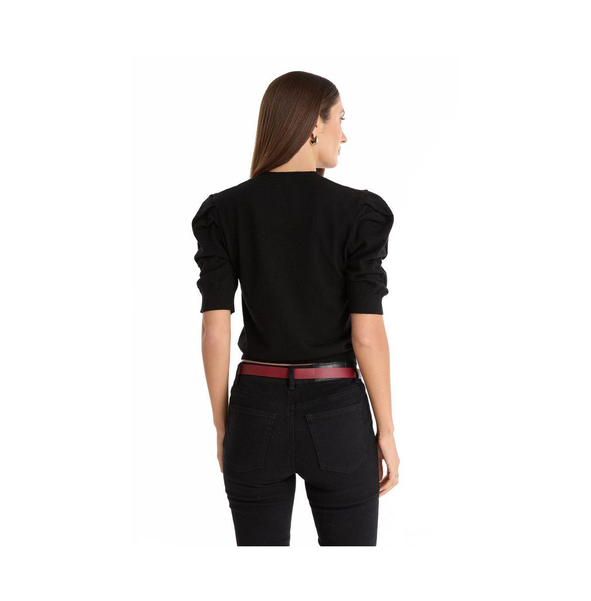 The Noli Shop Women's Sylvie Knit Top - Black