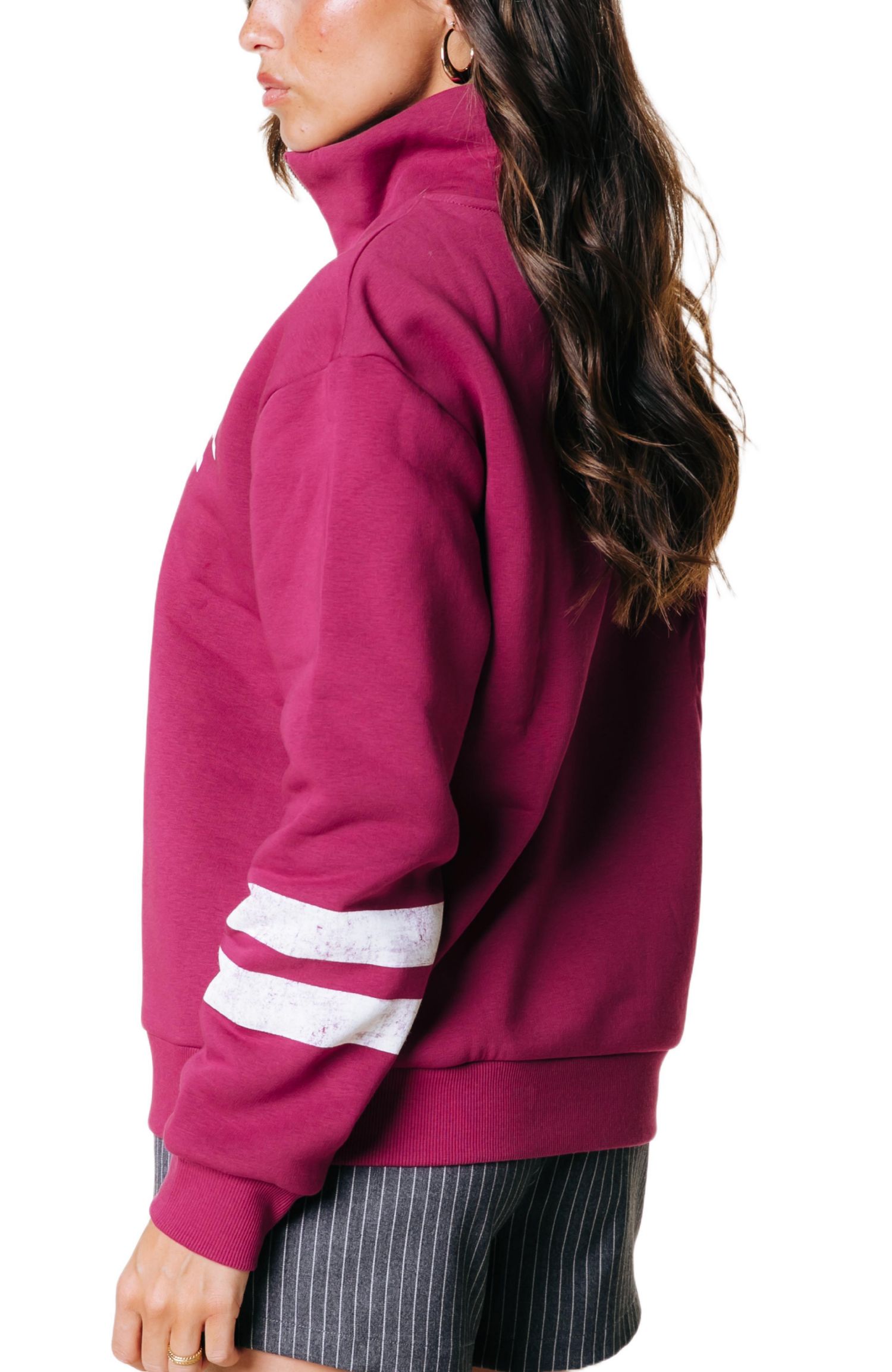 Women's Varsity Logo Relaxed Zip Sweat