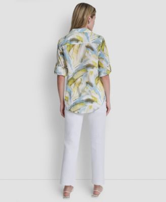 Women's Printed Long-Sleeve Shirt