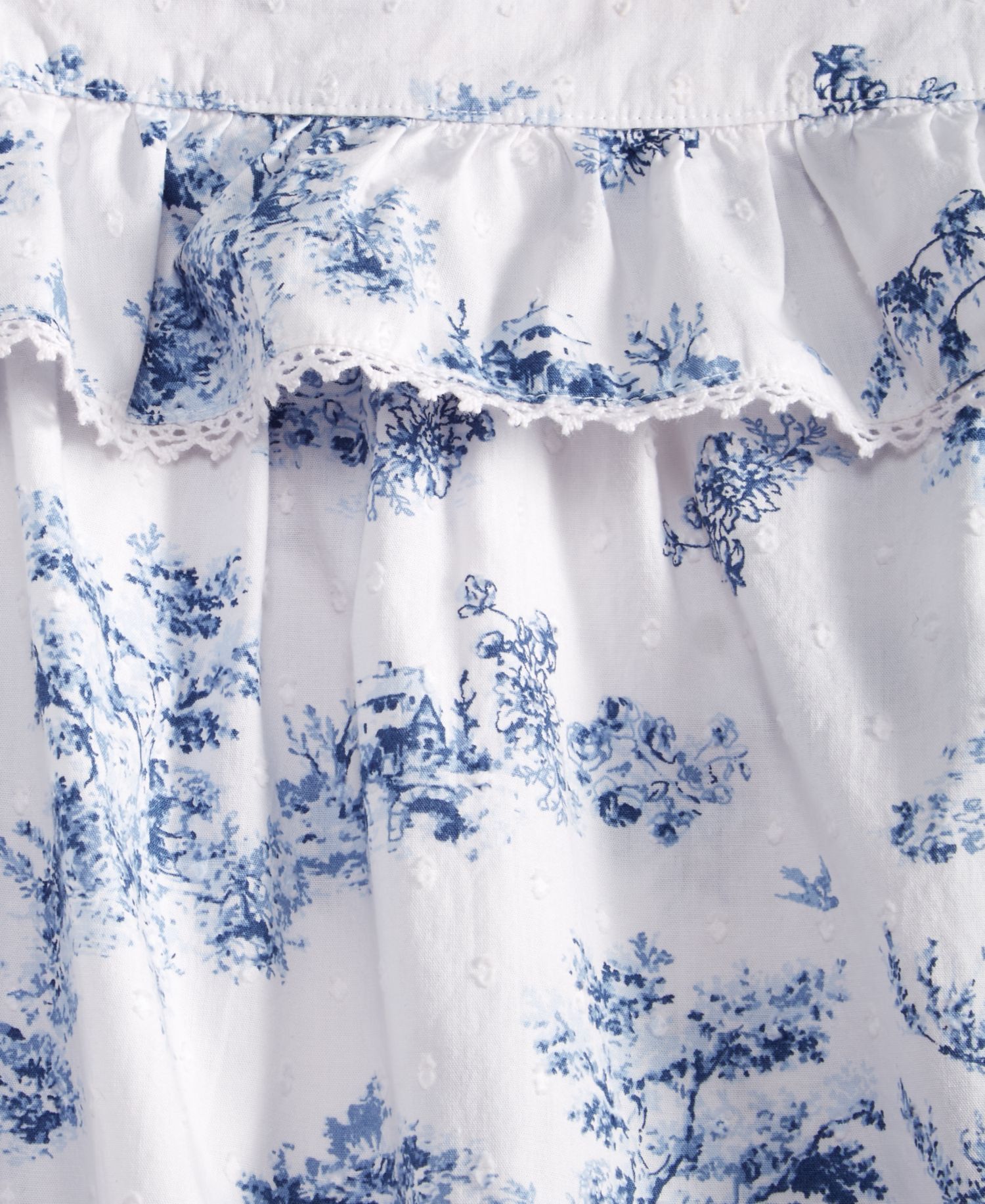 Women's Cotton Toile Clip Dot Chemise