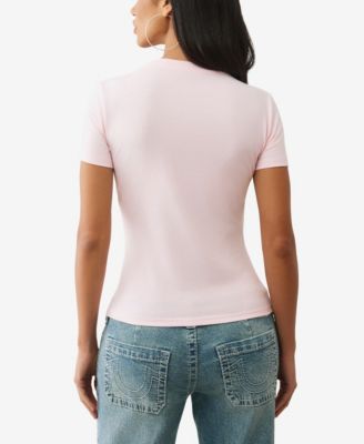 Women's Short Sleeve Crystal Buddha T-Shirt