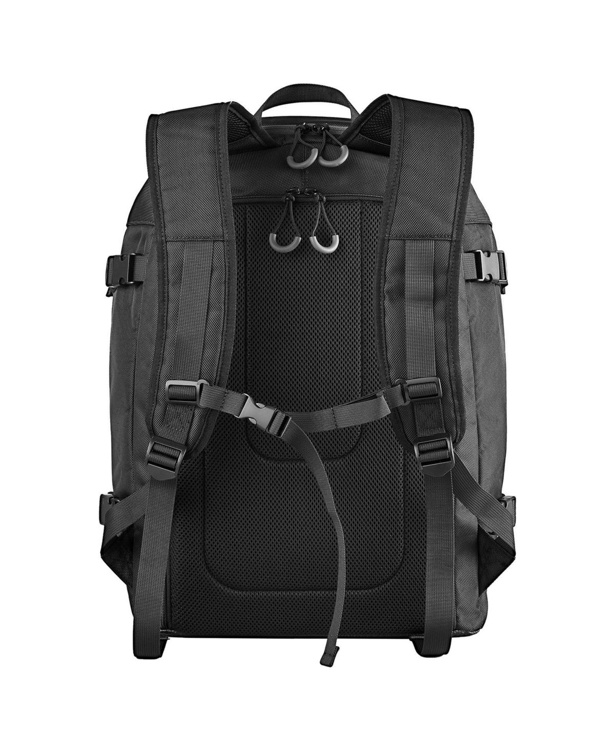 Mecale 55L Ski Boot Bag Travel Backpack, Waterproof Exterior and Bottom, Durable 1680D Oxford, for Men and Women, Black