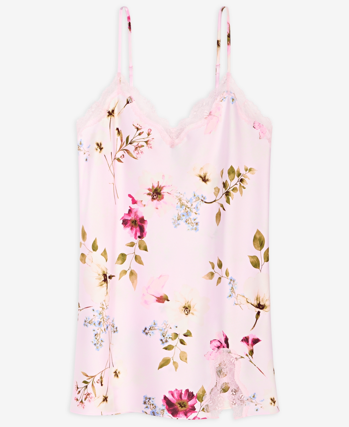 I.n.c. International Concepts Women's Lace-Trim Satin Chemise