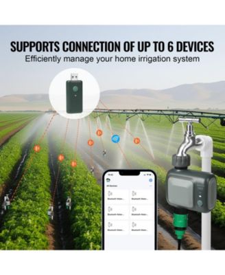 WiFi Sprinkler Timer, Single Outlet Smart Hose Faucet Timer with Brass Inlet, 2.4GHz WiFi/Bluetooth App Control, IPX6