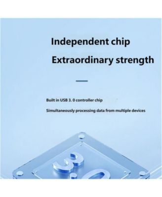 USB 3.0 Hub with 7 Ports - Notebook External Mouse, Keyboard, and USB Flash Drive Connector with Switch, 1.5m Cable