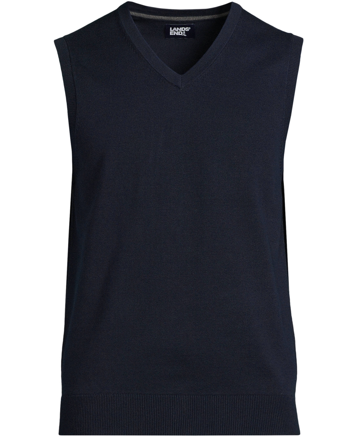 Lands' End Big & Tall Fine Gauge Cotton Vest