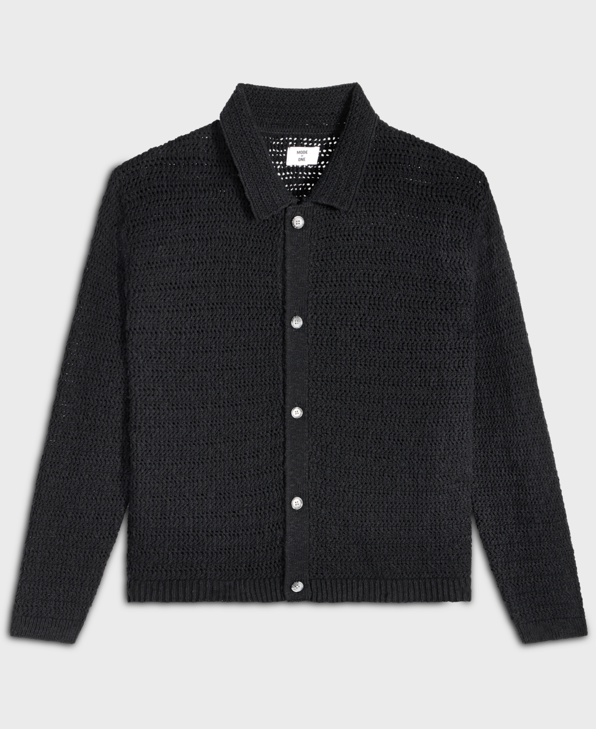 Mode of One Men's Relaxed-Fit Elio Long-Sleeve Polo Sweater, Macy's Exclusive