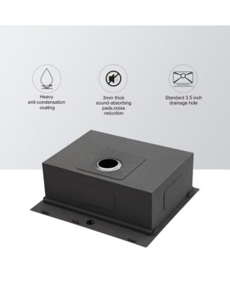 25"x22"x9" Stainless Steel Kitchen Sink Workstation, Single Bowl, 16 Gauge.