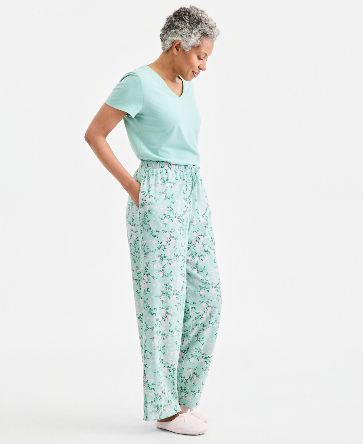 Charter Club Women's Knit Pajama Pants, Exclusively at Macy's