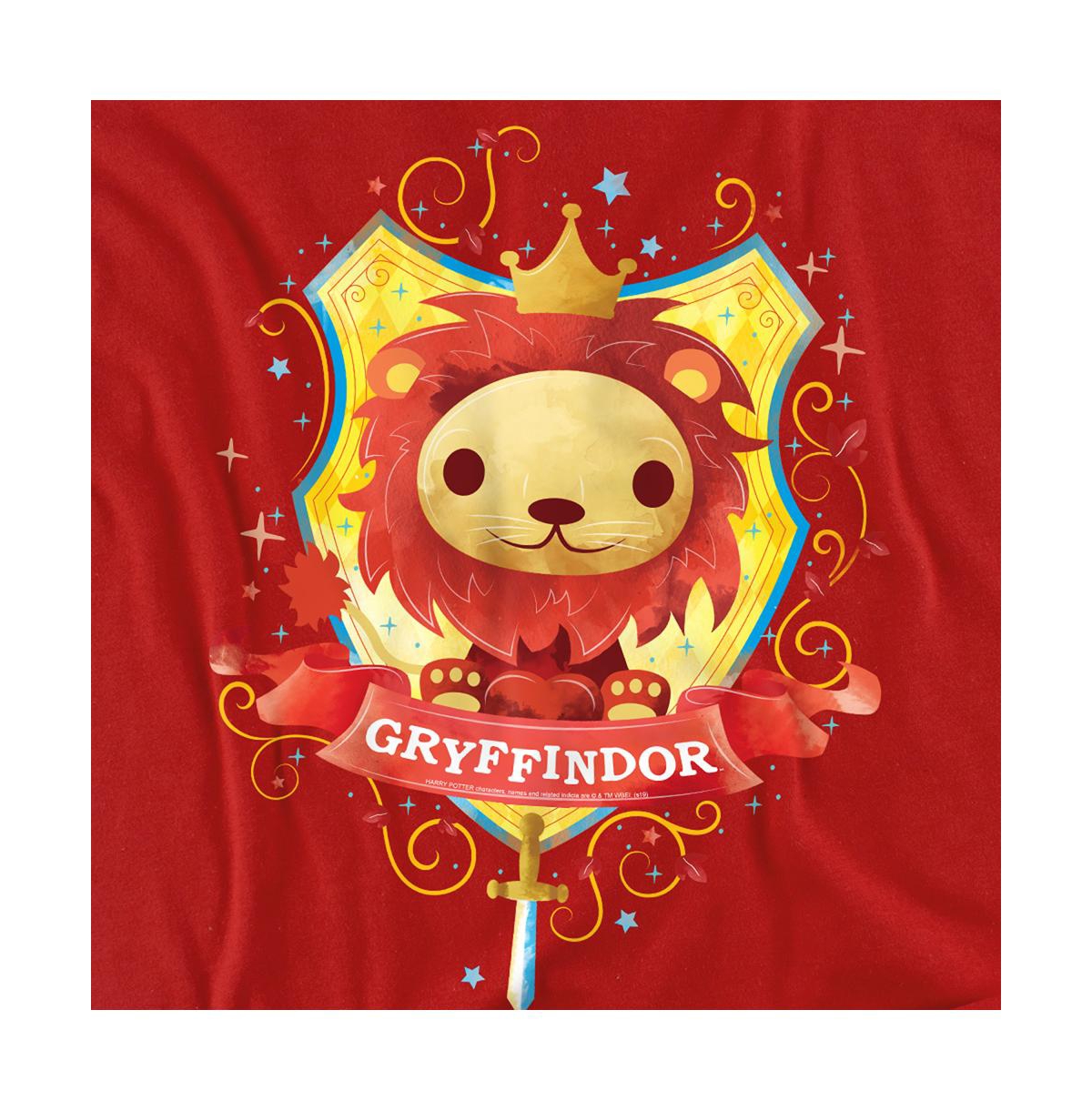 Harry Potter Men's Watercolor Gryffindor Crest T Shirt