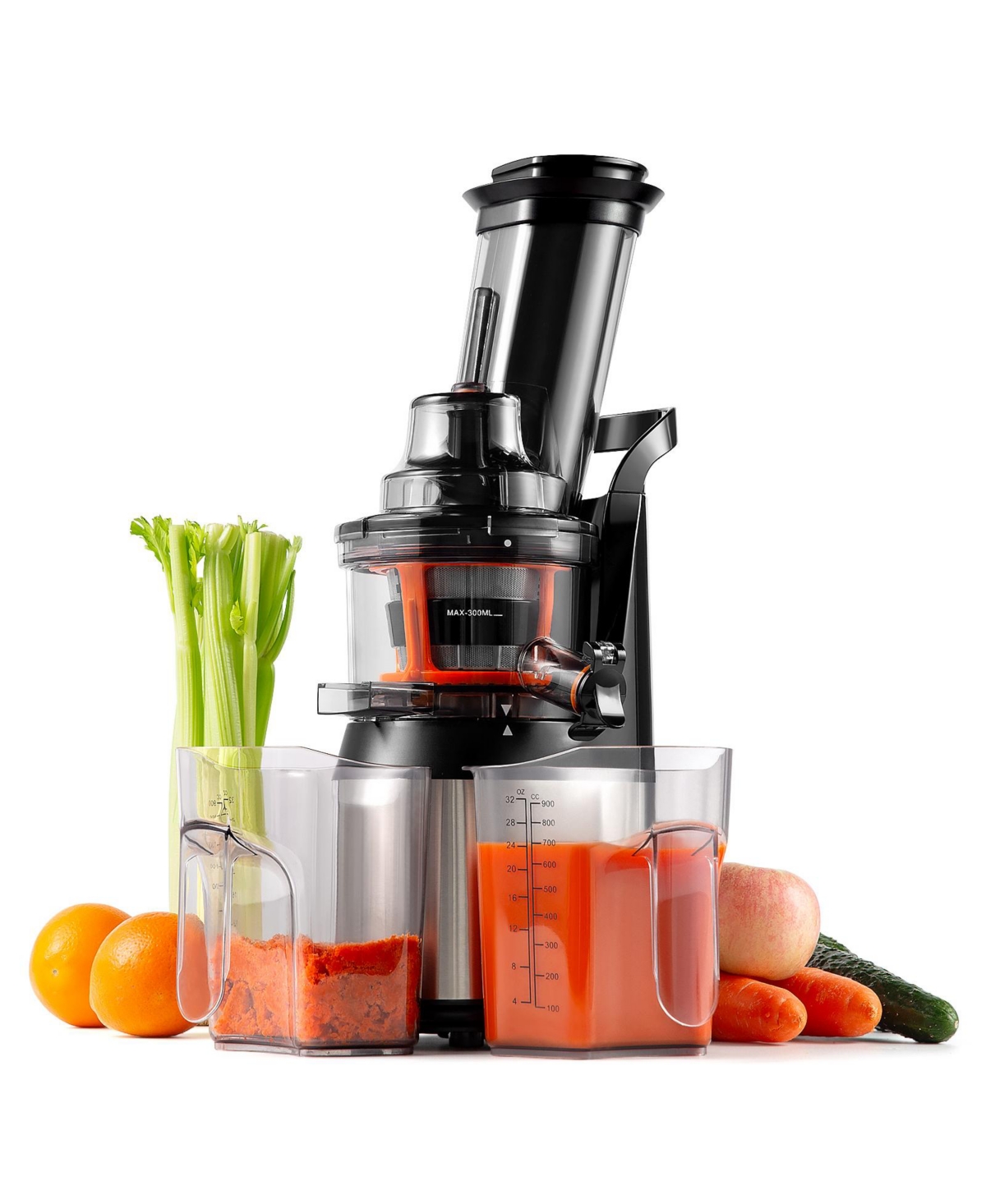 Ventray Masticating Juicer - Slow Cold Press Juice Maker - Black