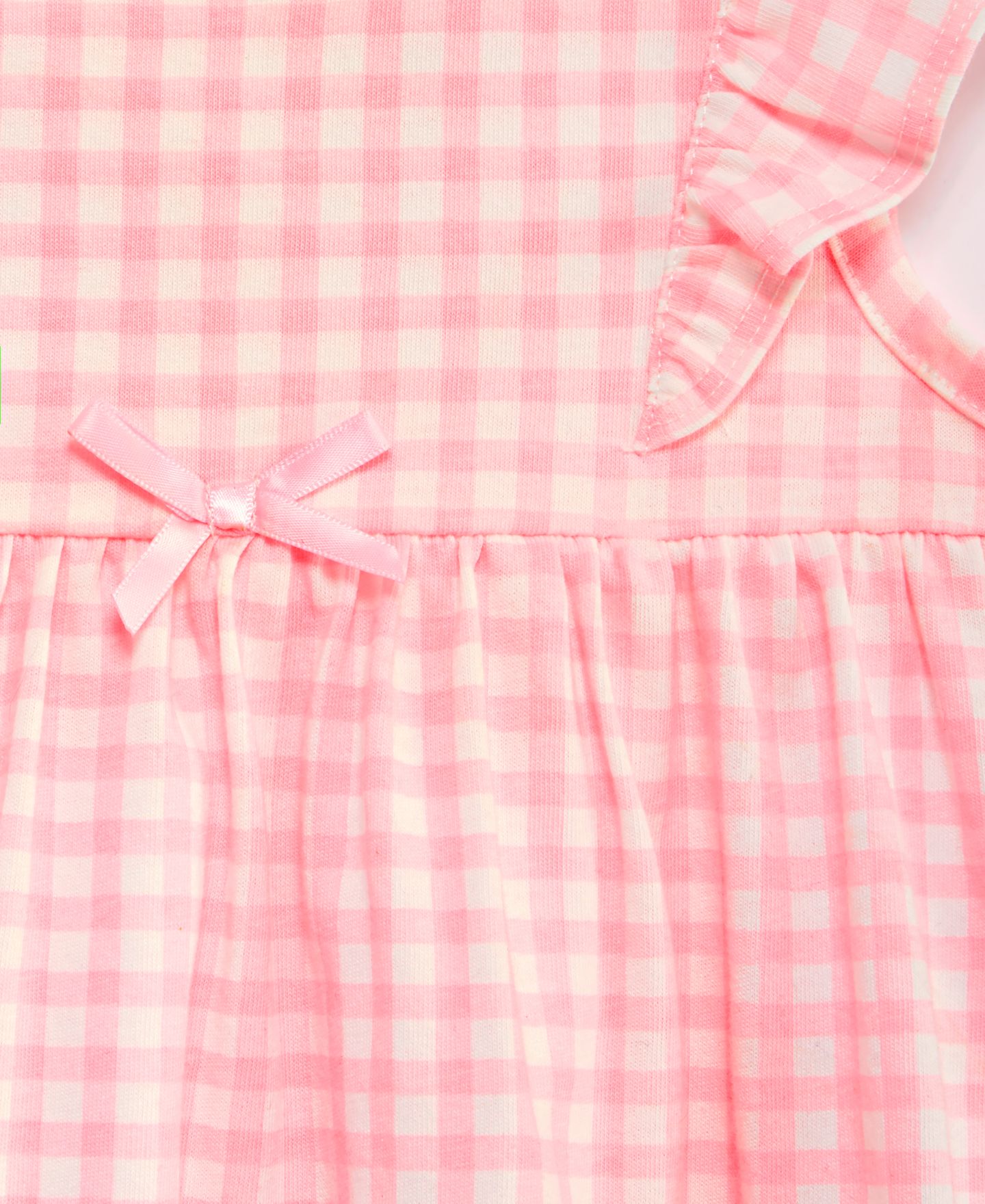 Детский солнцезащитный костюм First Impressions Pretty Gingham, цвет: Розовый — фото 2