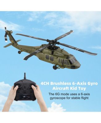 UH-60L Black Hawk RC Helicopter, 2.4G 4-Channel with Brushless Motor & 6-Axis Auto Hover