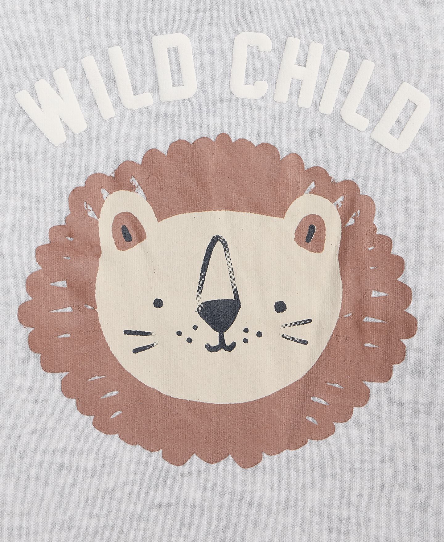 Футболка First Impressions Unisex Mix and Match Wild Child T-Shirt для мальчиков-малышей, цвет: Меланжевый — фото 3