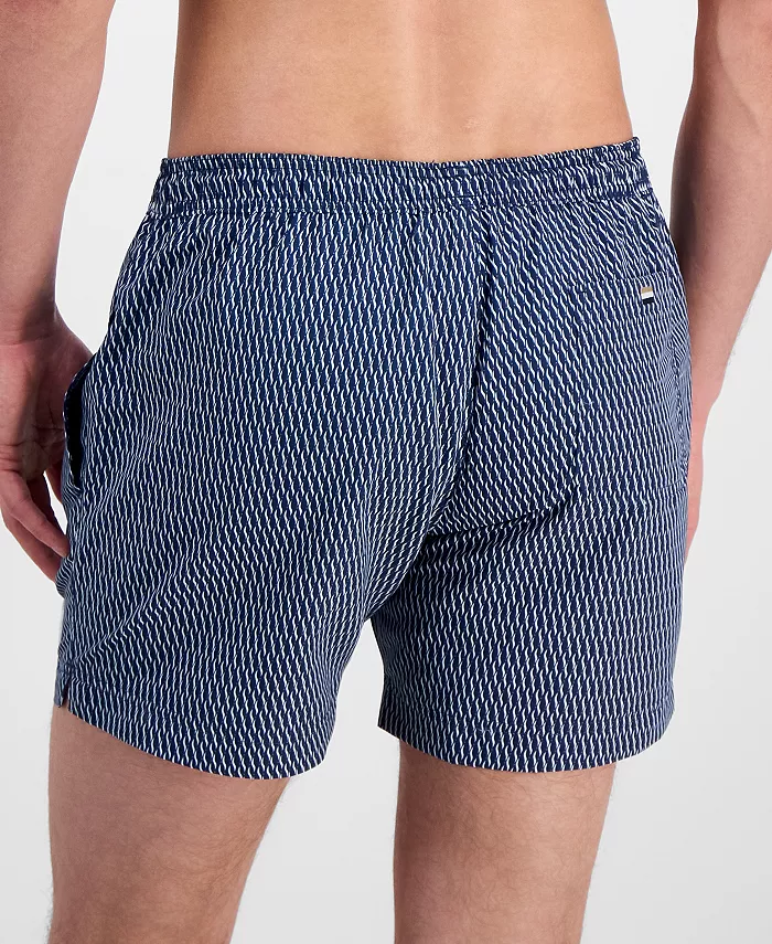Men's Squiggle Print 5" Swim Trunks - thumbnail 6