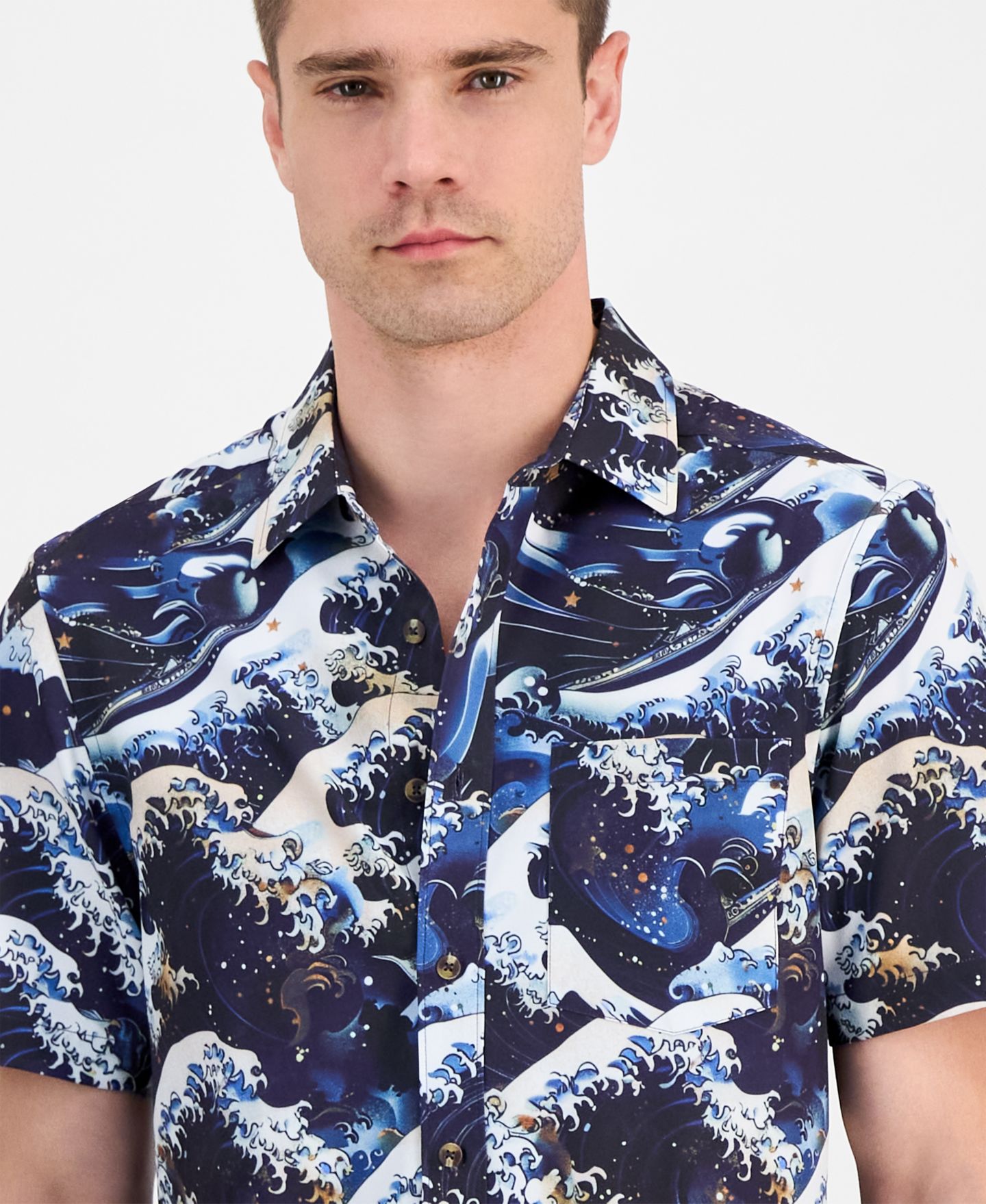 Мужская рубашка Paisley & Gray Gilby Swim Shirt, цвет: Great Wave — фото 3