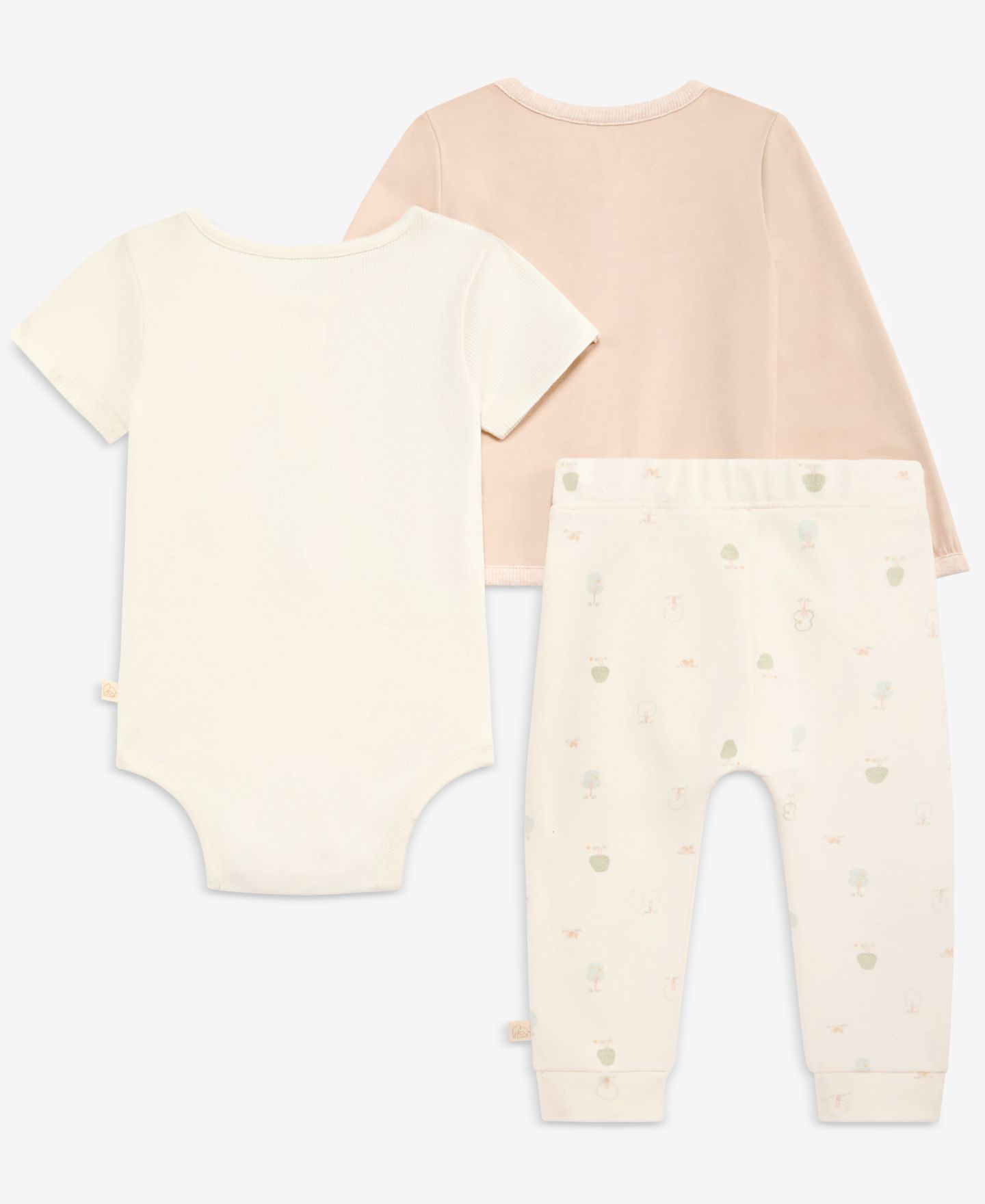 Комплекты First Impressions Everyday Baby Essentials or Cardigan, Bodysuit and Pants, 3-Piece Set для малышей, цвет: Какао сливочный — фото 3