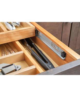 21'' Tiered Cutlery Drawer Organizer with Soft-Close, 4WTCD-24HSC-1