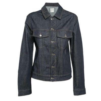 Women's Pre-Owned Zadig and Voltaire Blue Denim Button Front Base Brut Jacket