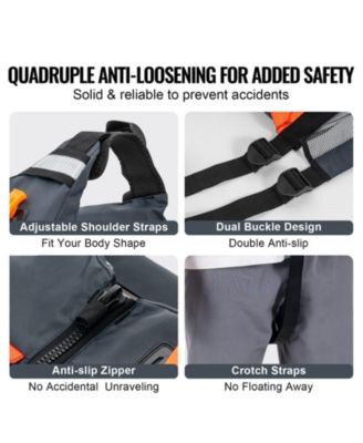 Life Vest for Watersports (PFD), Waterproof Nylon, 80N Buoyancy, Life Jacket for Fishing Kayaking Surfing, Men and Women