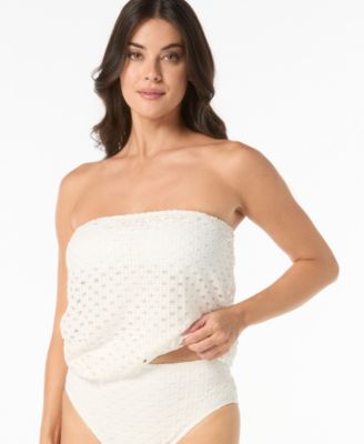 Women's Crochet Pull-On Tankini Top