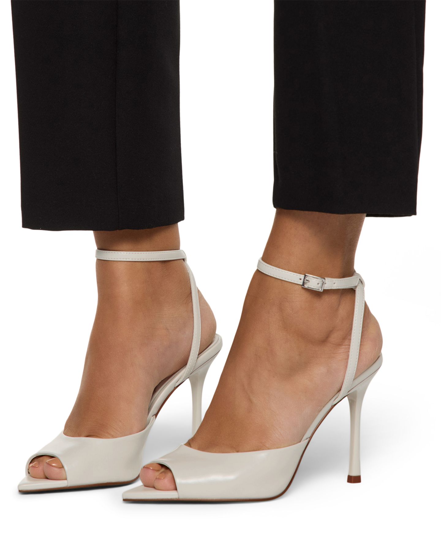 Женские сандалии ALDO Belen Peep-Toe Dress Sandals, цвет: Белый — фото 6