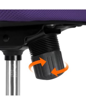 Height Adjustable Mesh Office Chair with Mid-Back, Purple