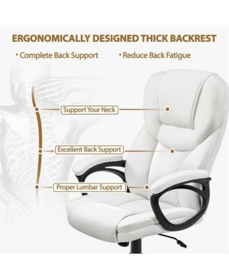 Faux Leather Executive Office Chair Computer Desk Chair