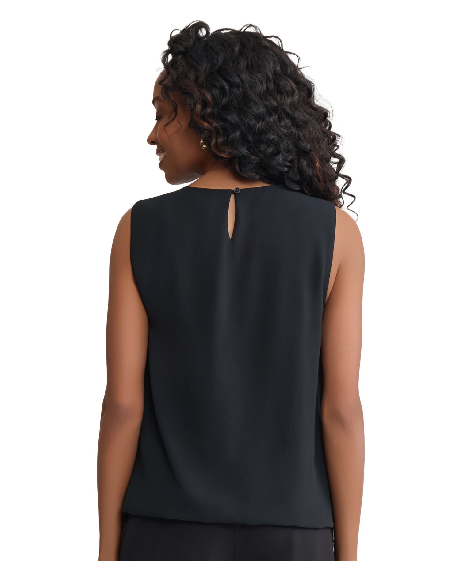 Women's Pleated Sleeveless Top
