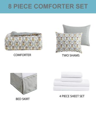 Ameena Reversible 8-Pc. Comforter Sets