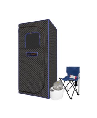 Portable Full-Size Steam Sauna Tent with 4L 1500W Steam Generator & Chair
