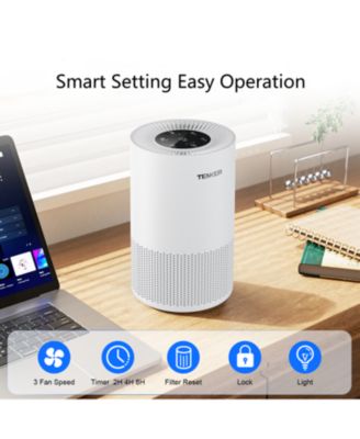 ZACHVO Air Purifiers for rooms to 1200ft²,with Fragrance Sponge, Timer, Air Filter Cleaner for Smoke, Odor, Dander