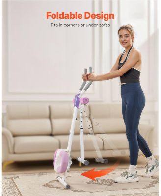 Ab Workout Machine, Foldable Core Trainer with Adjustable Resistance for Home Exercise, 330 lb Capacity