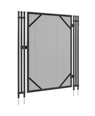 Pool Fence Gate, 4 ft x 2.5 ft Removable Inground Pool Gate Kit, Easy DIY Install, Child & Pet Safety Fence Gate with Stainless Latch