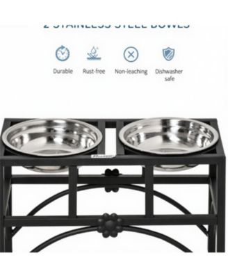  Dog Food Bowl Elevated Pet Feeding Station