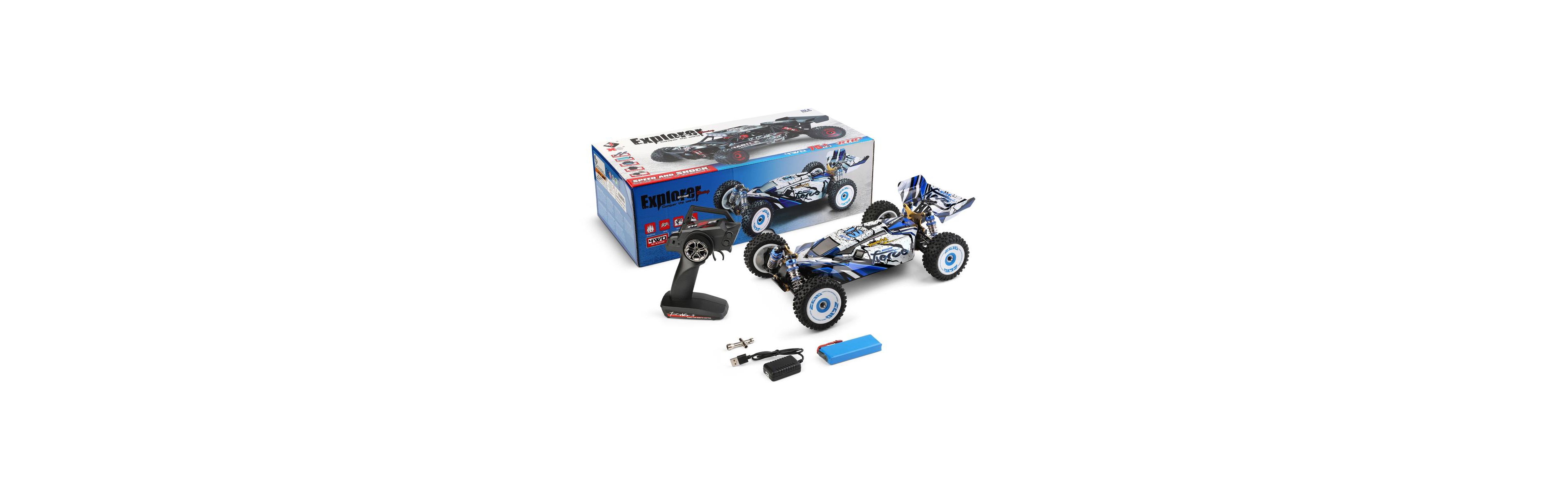 Bruce & Shark 47 Mph High-Speed Rc Racer | 1:12 Scale, 4WD Brushless with Alloy Frame for All Terrain