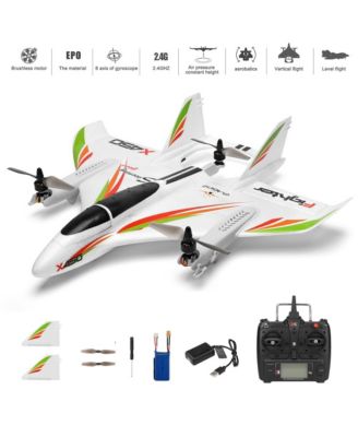 VTOL RC Plane | 6CH, 3D/6G Modes, Brushless Motors, LED Lights