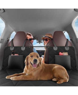 Dog Car Seat Extender | Hard-Bottom Hammock Bed, Mesh Window, 350 lb Support