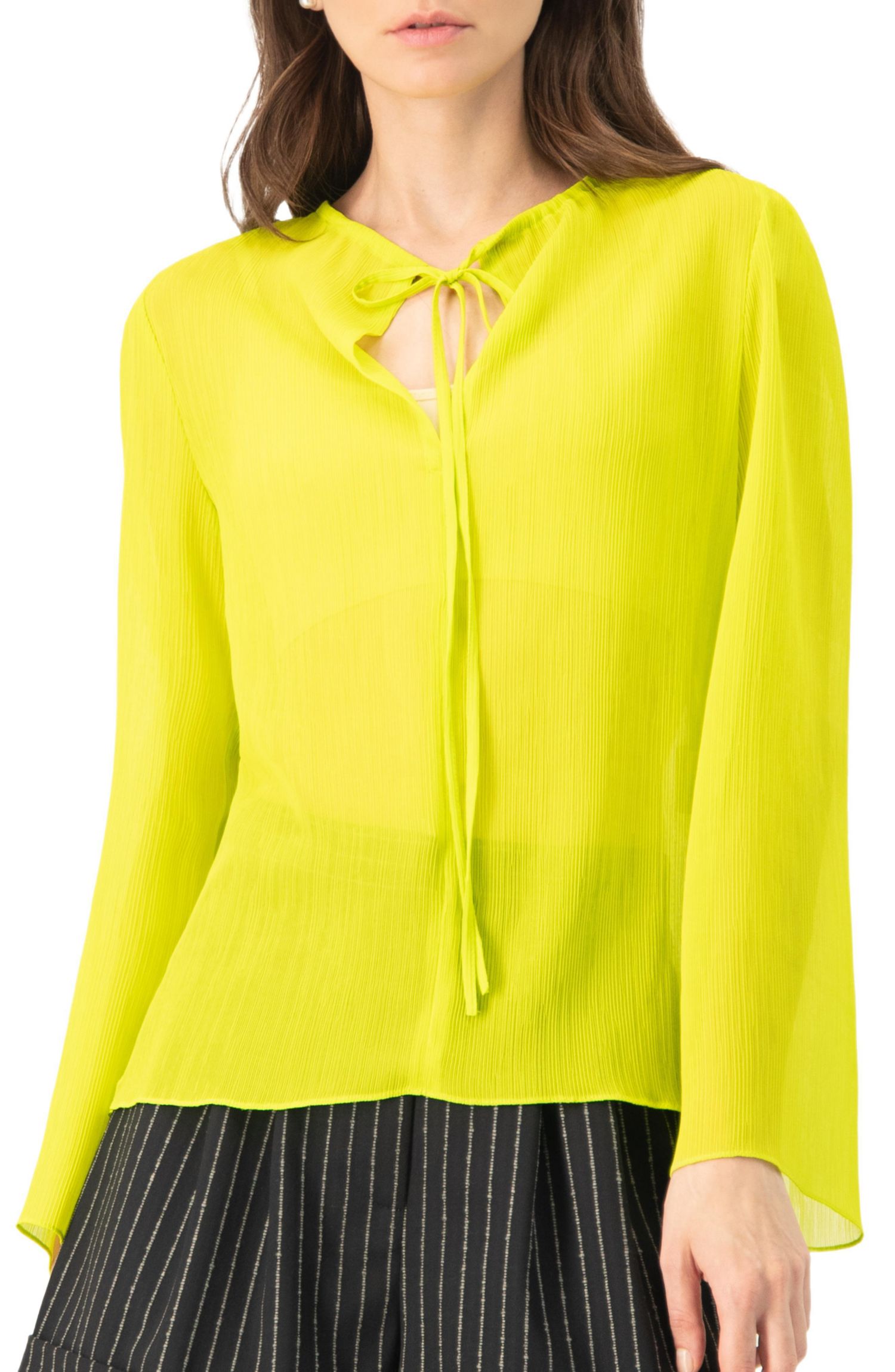 Women's Long Sleeve V-Neck Tunic Tops