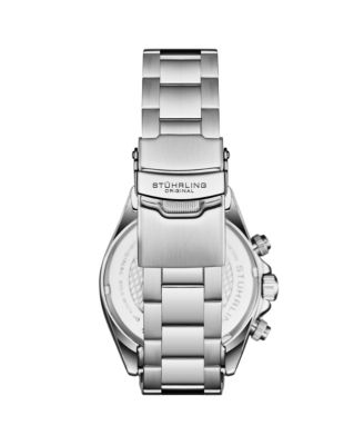 Chronomark 4066 Men’s Quartz Chronograph Watch with Screw-Down Crown, Textured Dial & Stainless Steel Bracelet