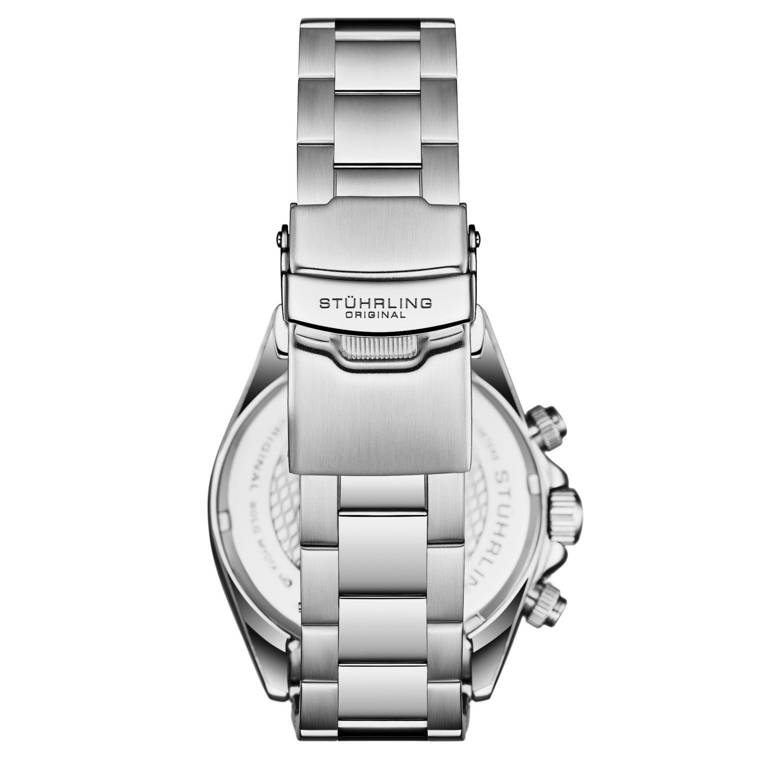 Chronomark 4066 Men’s Quartz Chronograph Watch with Screw-Down Crown, Textured Dial & Stainless Steel Bracelet