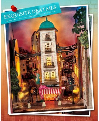 Book Nook Kits DIY 3D Puzzle 10" Subway Urban Street Scene Decorative Bookends Bookshelf