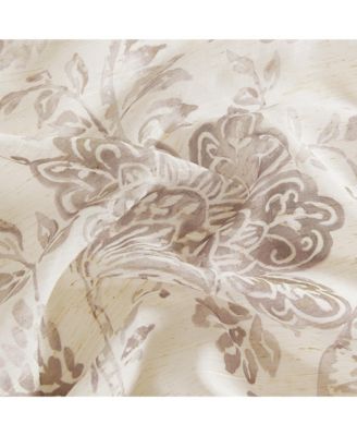 Westport Floral Tie-Top Sheer Window Curtain