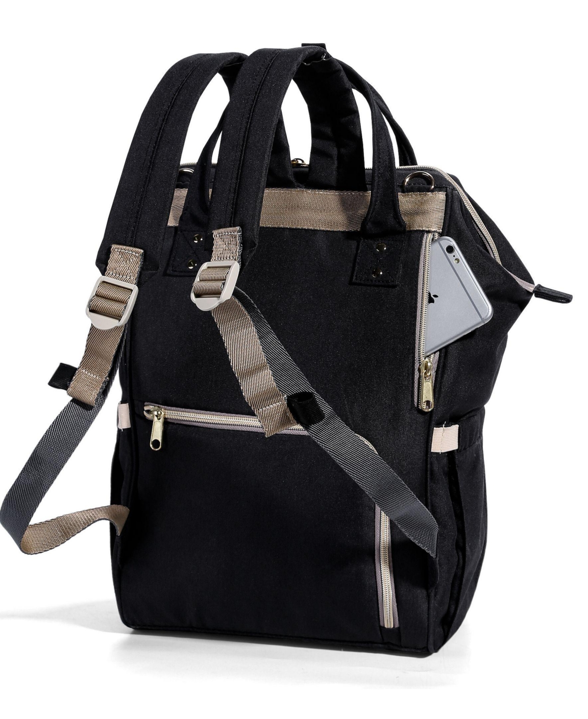 Sunveno Embroidered Backpack Diaper Bag Large Travel