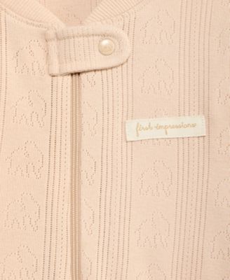 Baby Boys' Pointelle Cotton 2-Way Zip Coveralls